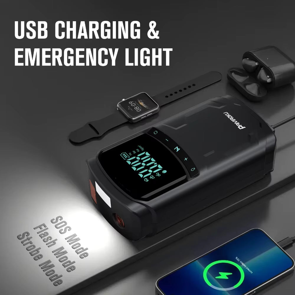 5000A Car Jump Starter with Air Compressor