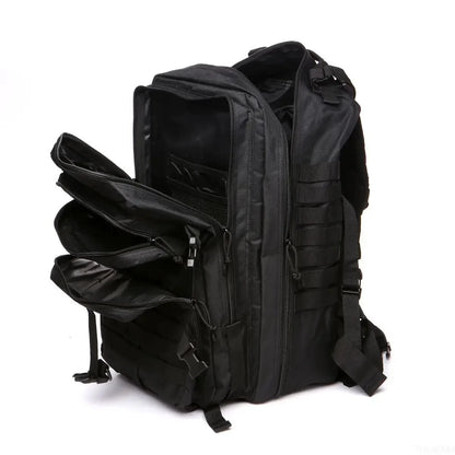 25L Black Waterproof Tactical Outdoor Backpack
