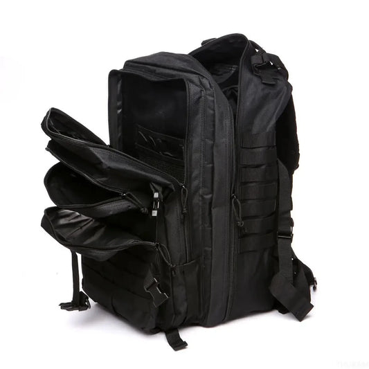25L Black Waterproof Tactical Outdoor Backpack